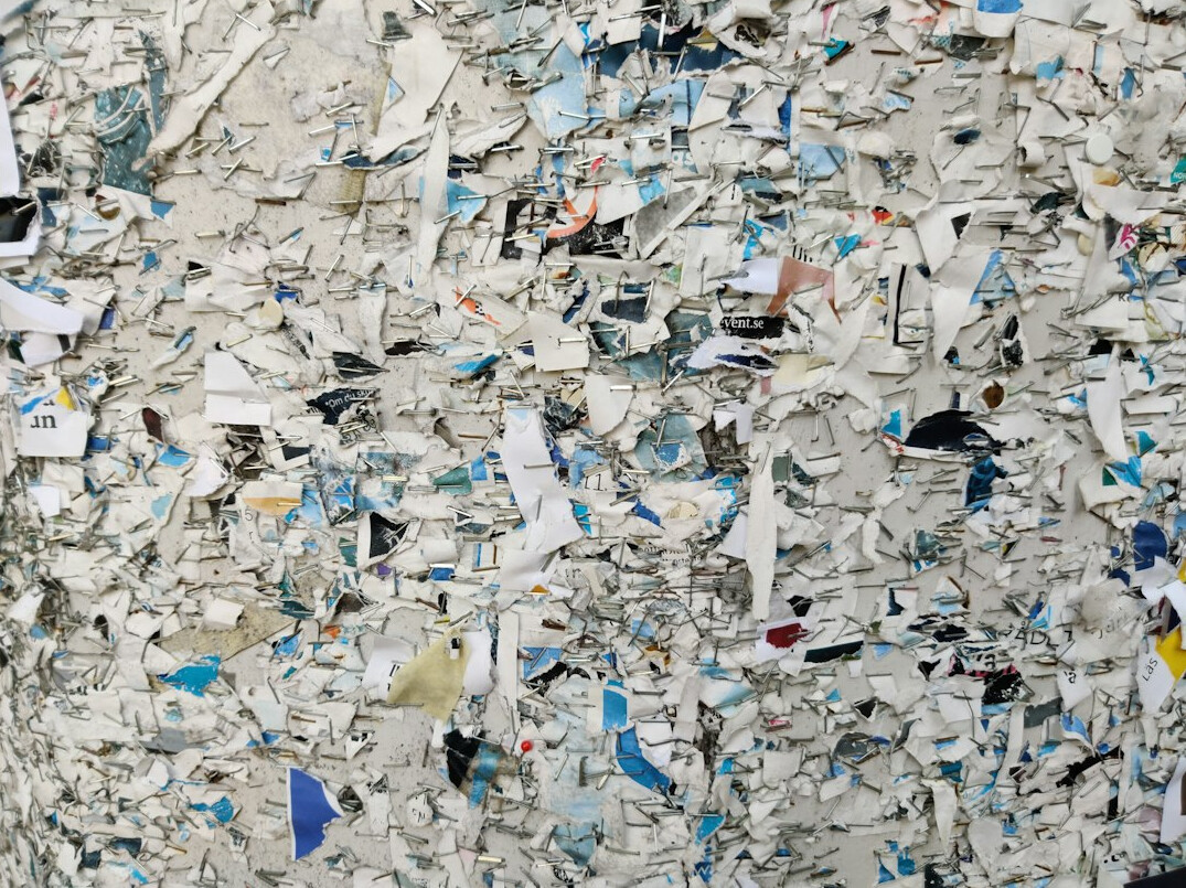 recycled paper documents